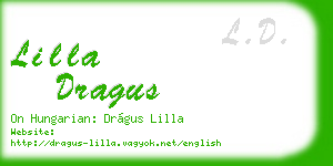 lilla dragus business card
